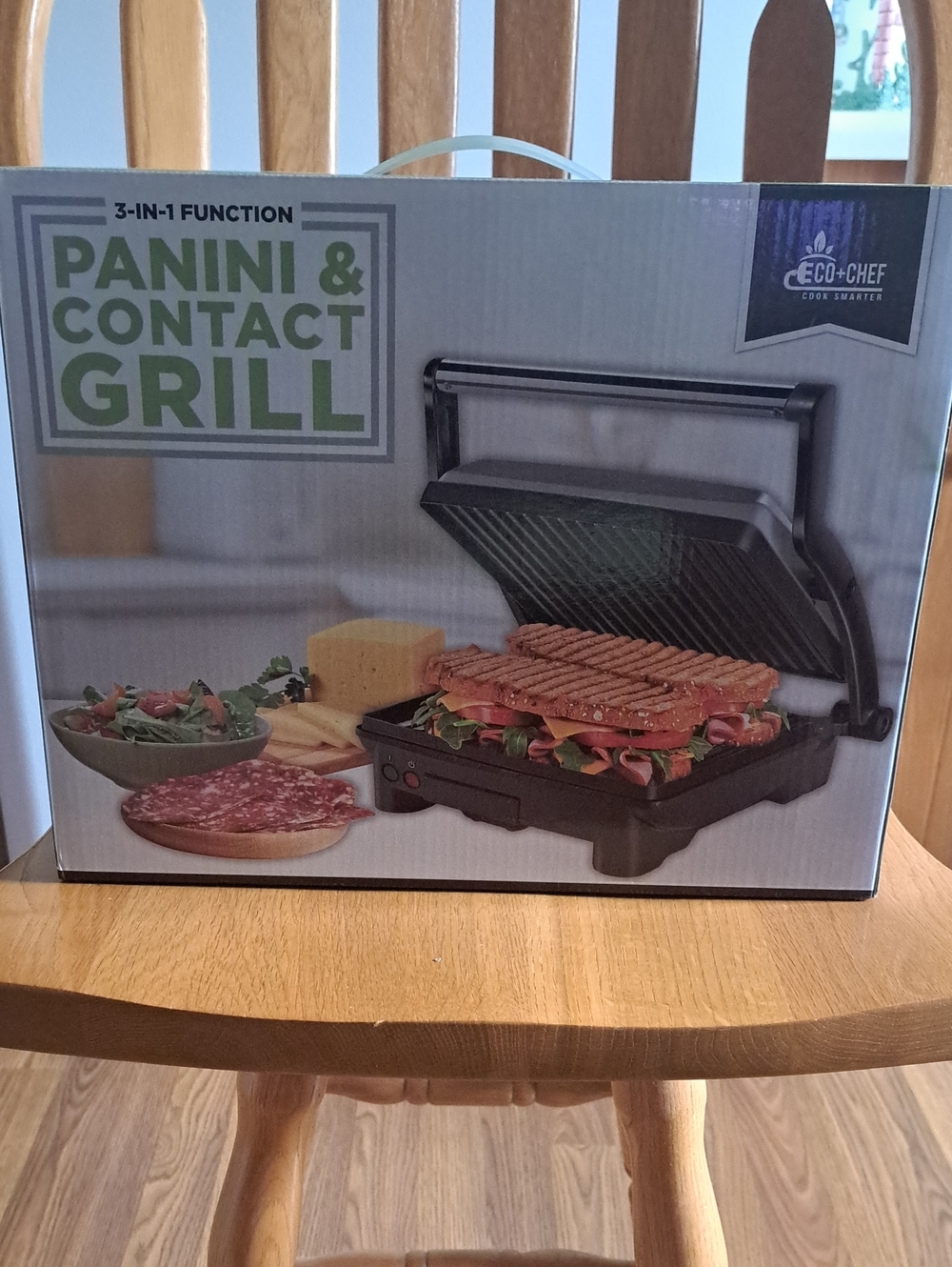 Black Panini & Contact Grill - 3-in-1